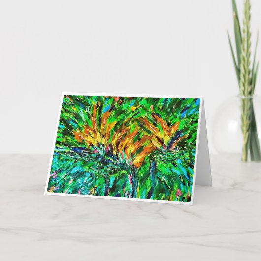 飛んでいる鳥のメモカード () サンキューカード (正面)