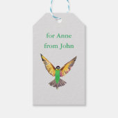 飛んでいる鳥 ギフトタグ (正面)