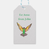 飛んでいる鳥 ギフトタグ (裏面)