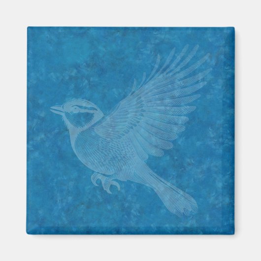 飛んでいる鳥 マグネット (正面)