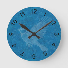 飛んでいる鳥 ラウンド壁時計