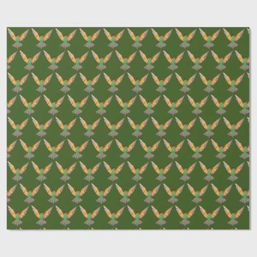 飛んでいる鳥 ラッピングペーパー (フラット)