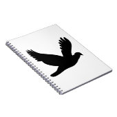 飛んでいる鳩の影 ノートブック (右側)