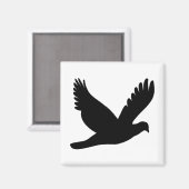 飛んでいる鳩の影 マグネット (正面/裏面)