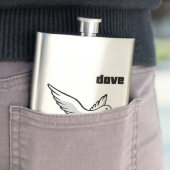 飛んでいる鳩 フラスク (インサイチュ)