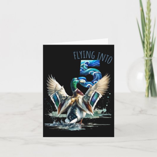 飛んでいる5ダック狩り5thバースデーパーティー5アイ カード (正面)