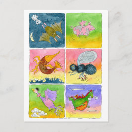 飛んでいる... ポストカード