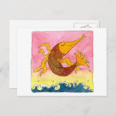 飛んでいる... ポストカード (正面/裏面)