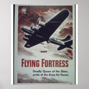 飛んでいる_Fortress-_-_NARA_FORTRESSプロパガンダポスター ポスター