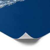 飛んでいるBald Eagle, Mountain & Moon Artポスター ポスター (角)