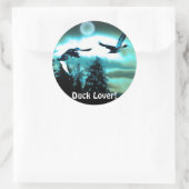 飛んでいるDUCKS & MOON ラウンドシール (バッグ)