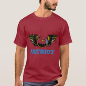 飛んでいるEagle、追加文字 Tシャツ (正面)