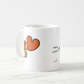 飛んでいるmackS!!! – 魂 コーヒーマグカップ (正面左)