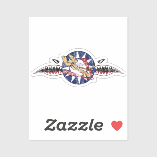 飛んでいるtigers avgスクエアのステッカー シール (シート)