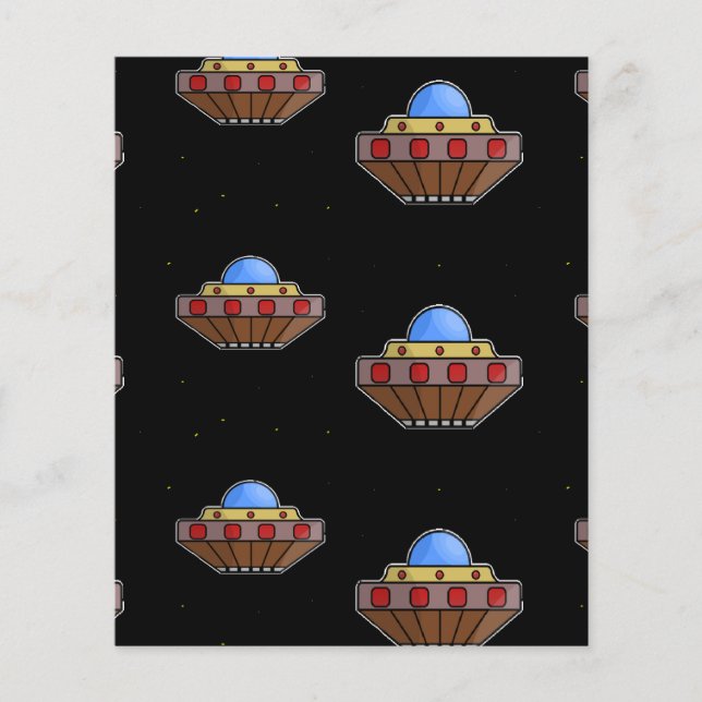 飛んでいるufo宇宙黒 (正面)