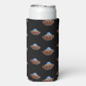 飛んでいるufo宇宙黒 スリム缶クーラー (Seltzer裏面)