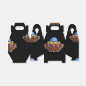 飛んでいるufo宇宙黒 フェイバーボックス (折り畳みなし)