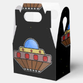 飛んでいるufo宇宙黒 フェイバーボックス (オープン)