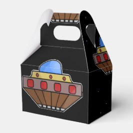 飛んでいるufo宇宙黒 フェイバーボックス