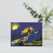 飛んでいるwitch_1 ポストカード (スタンド正面)