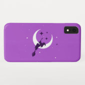 飛んでいるWitch Phone Case/パープル Case-Mate iPhoneケース (裏面(横))