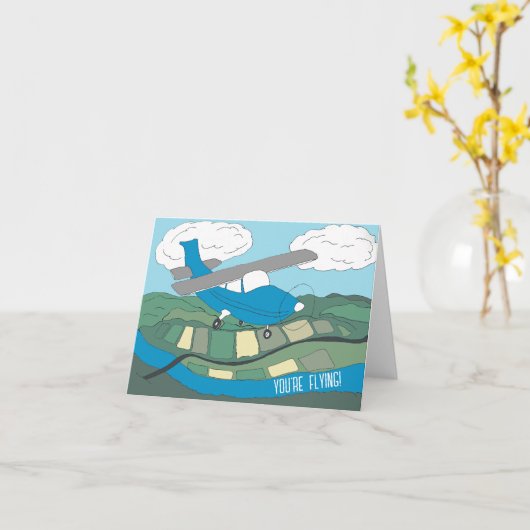 飛んでる！ カード (黄色い花)