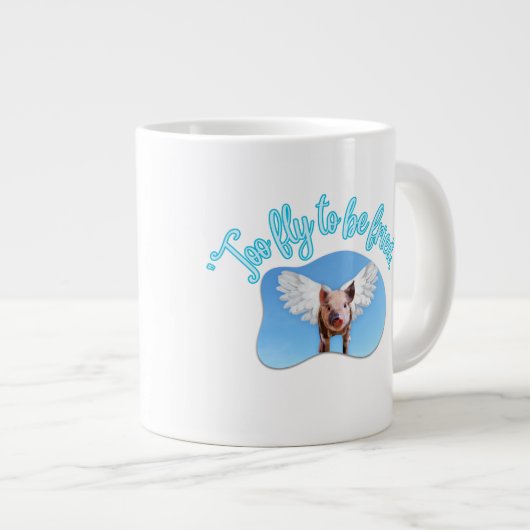 飛んで友になれぬ ジャンボコーヒーマグカップ (正面右)