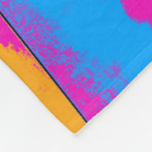 「飛んで!」 ハイスクー飛んでいるター フリースブランケット (角)