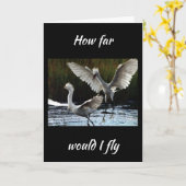 飛んで*ハッピーバースデー* カード (黄色い花)