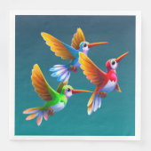 飛カラフル行中のハミングバード (正面)