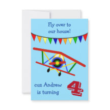 飛カラフル行機子供の誕生日パーティー