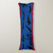 飛パーソナライズされた行機 ボディピロー (正面縦)