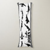 飛パーソナライズされた行機 ボディピロー (正面縦)