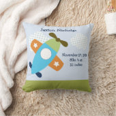 飛パーソナライズされた行記念 クッション (ブランケット)