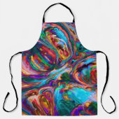 飛モダンび絵を描る エプロン (正面)