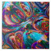 飛モダンび絵を描る タイル (正面)