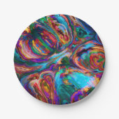 飛モダンび絵を描る ペーパープレート (正面)