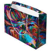 飛モダンび絵を描る ラージペーパーバッグ (裏面アングル)