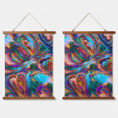 飛モダンび絵を描る 吊り下げ型タペストリー (ダブル)