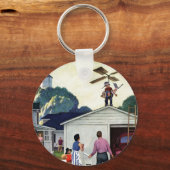 飛学ばせ キーホルダー (正面)