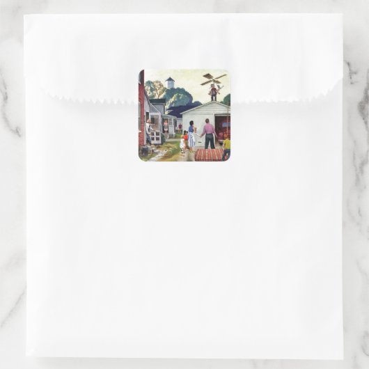 飛学ばせ スクエアシール (バッグ)