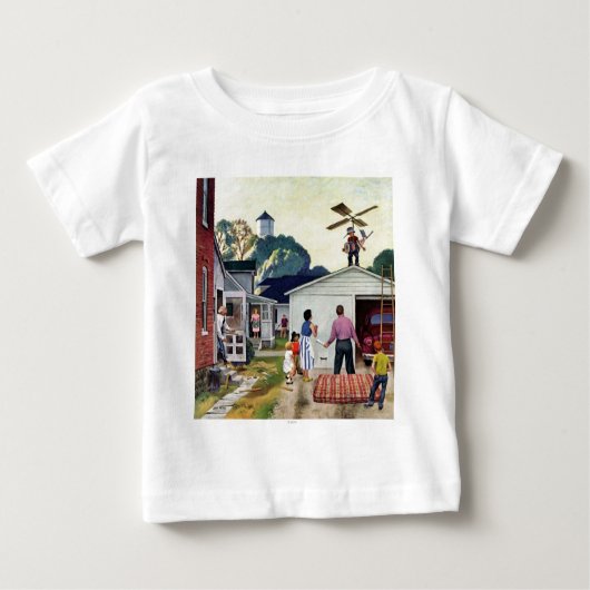 飛学ばせ ベビーTシャツ (正面)