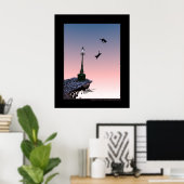 飛学ばせ ポスター (ホームオフィス)