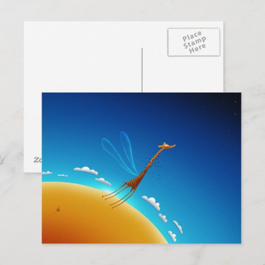 飛学ばせ ポストカード (正面/裏面)