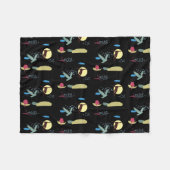 飛学ぶ フリースブランケット (正面(横))