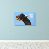 飛感動的行中の引用文ハゲ鷲 キャンバスプリント (インサイチュ (ウッドフロア))