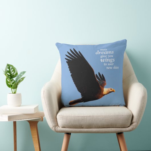 飛感動的行中の引用文ハゲ鷲 クッション (椅子)