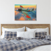 飛日本の行中のB5N「ケイト」 キャンバスプリント (インサイチュ (寝室))