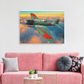 飛日本の行中のB5N「ケイト」 キャンバスプリント (インサイチュ (リビング))