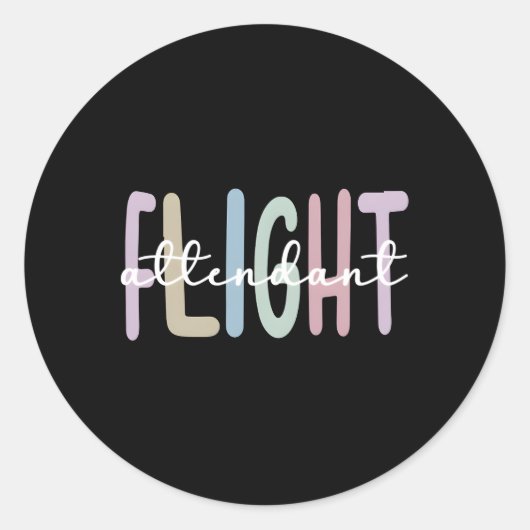 飛最高の行付き添い人感謝式 ラウンドシール (正面)